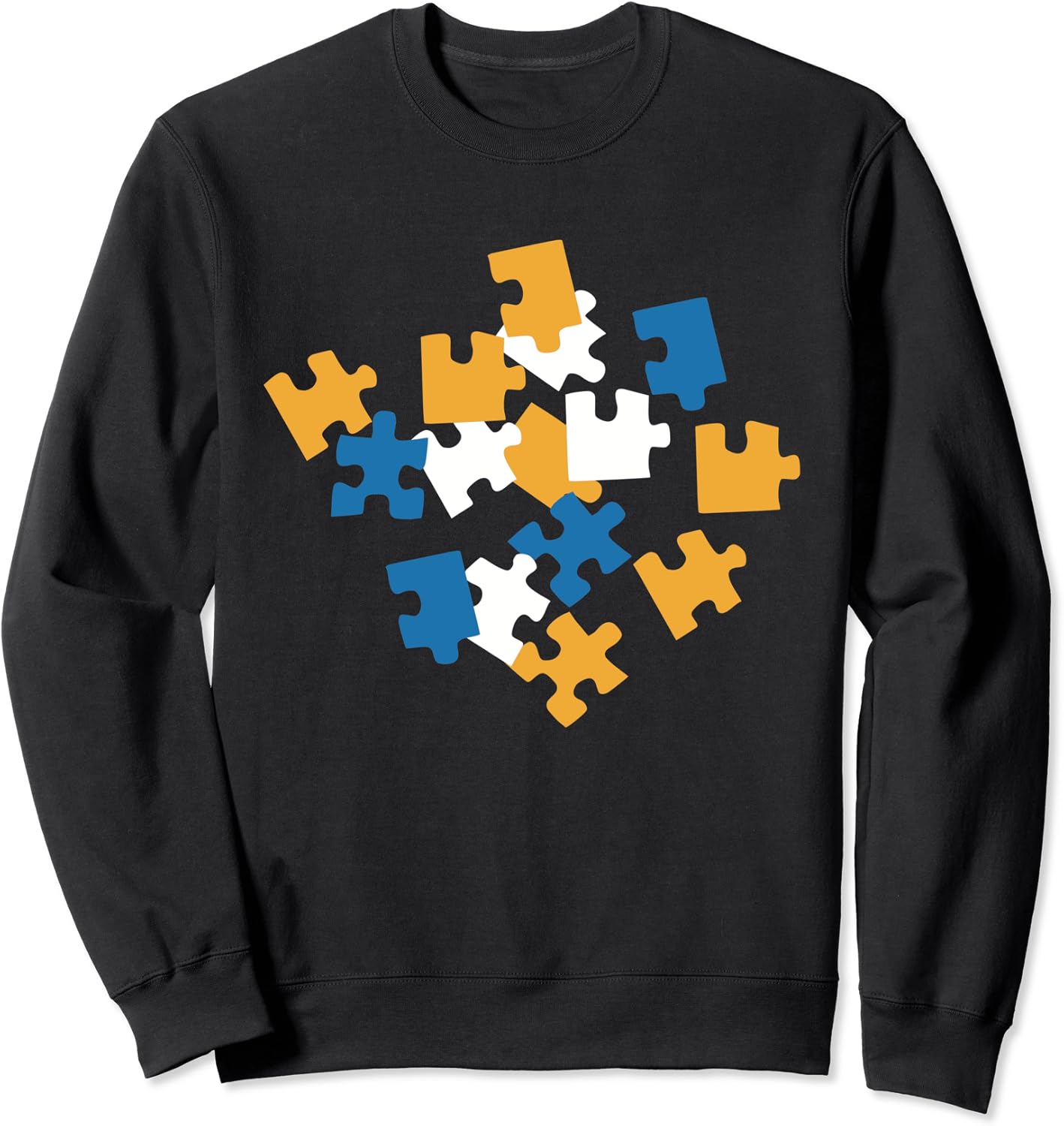 Jigsaw puzzle Sweatshirt Clothing, Shoes & Jewelry